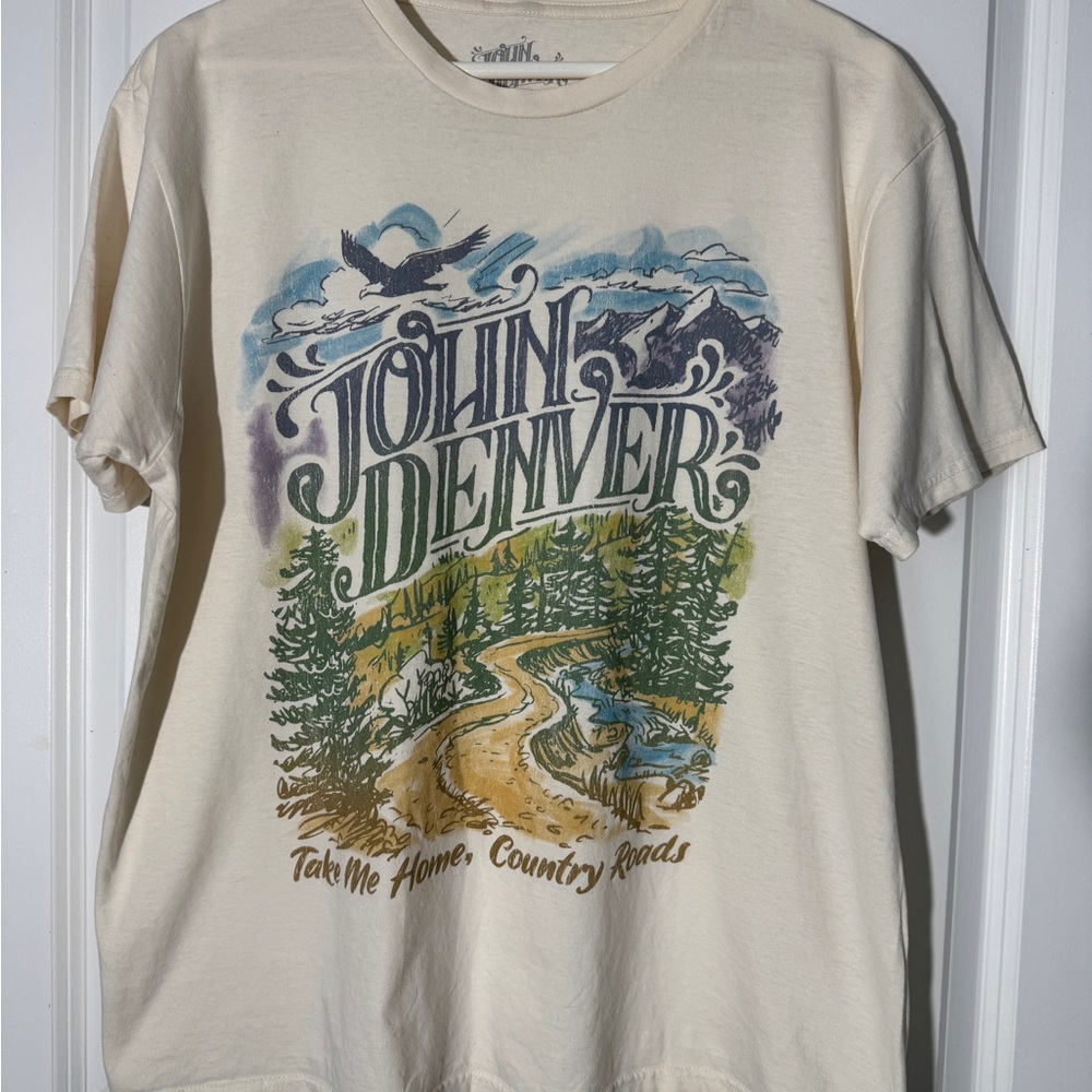 John Denver Graphic T-Shirt - Cream